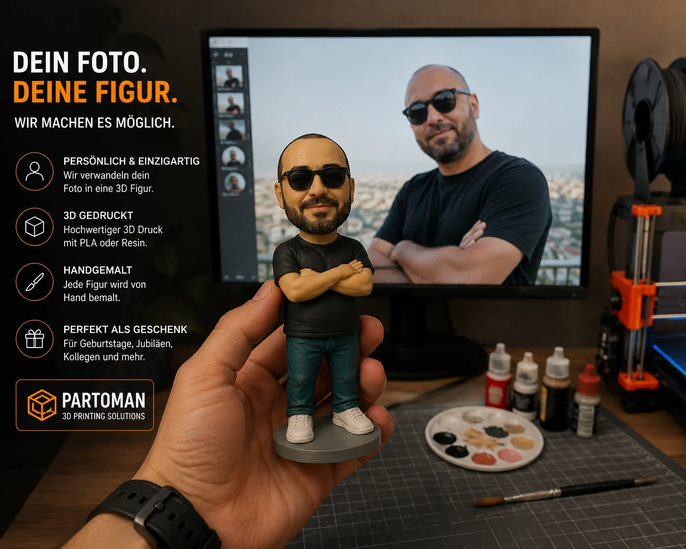 Personalisierte Figur nach einer persönlichen Vorlage